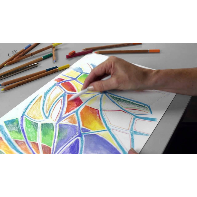 Boîte métal crayons pastel - CRETACOLOR Boîte métal crayons pastel - CRETACOLOR