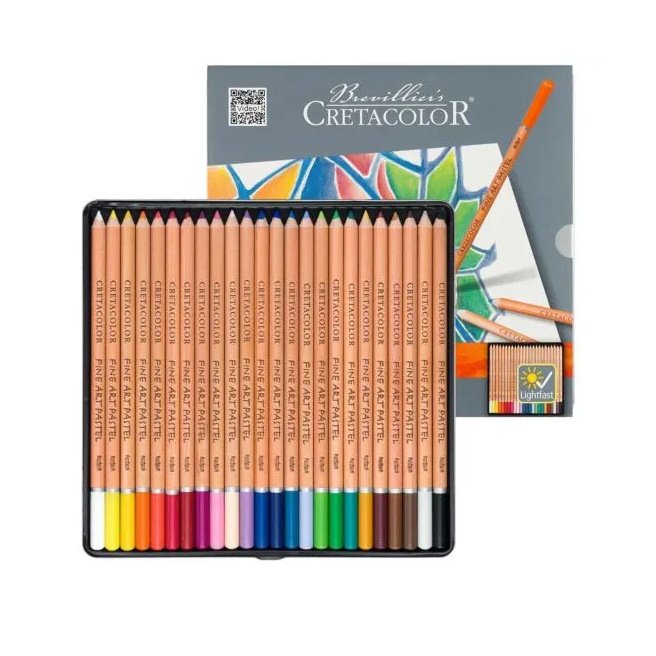 Boîte métal crayons pastel - CRETACOLOR Boîte métal crayons pastel - CRETACOLOR