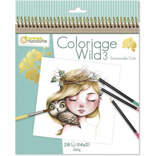 Carnet de coloriage à spirale 20x20 cm - Avenue mandarine Carnet de coloriage à spirale 20x20 cm - Avenue mandarine