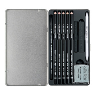 Drawing and sketching kit - Deep Black Set - CRETACOLOR