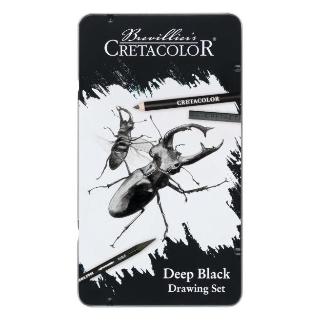 Kit dessin et esquisse - Deep Black Set - CRETACOLOR