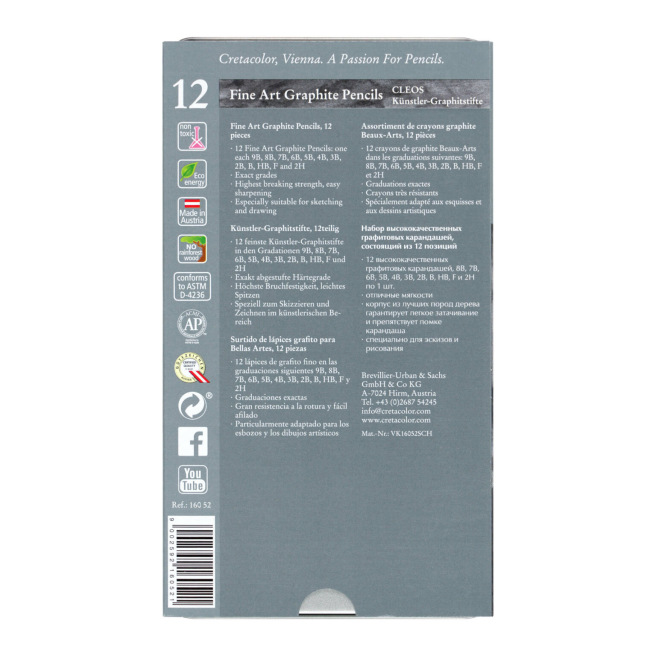 Assortiments de crayons graphite Beaux-Arts - CRETACOLOR