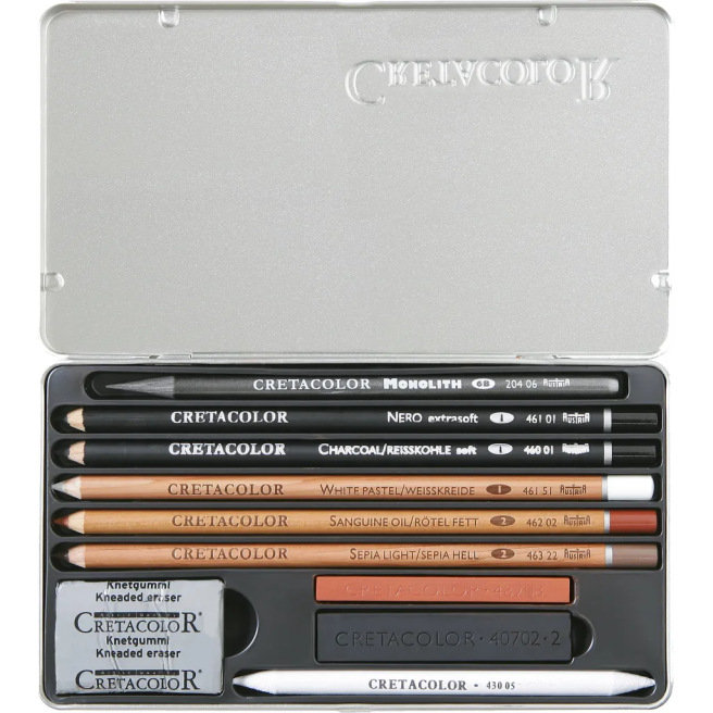 Artino drawing set - sketch assortment - CRETACOLOR Artino drawing set - sketch assortment - CRETACOLOR