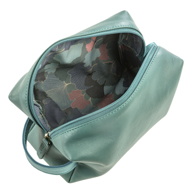 Trousse multi-usages cuir Ginkgo - Clairefontaine Trousse multi-usages cuir Ginkgo - Clairefontaine