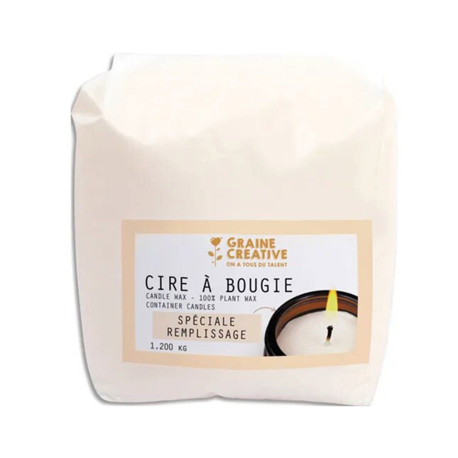 Cire bougie remplissage 100% soja - Graine créative Cire bougie remplissage 100% soja - Graine créative