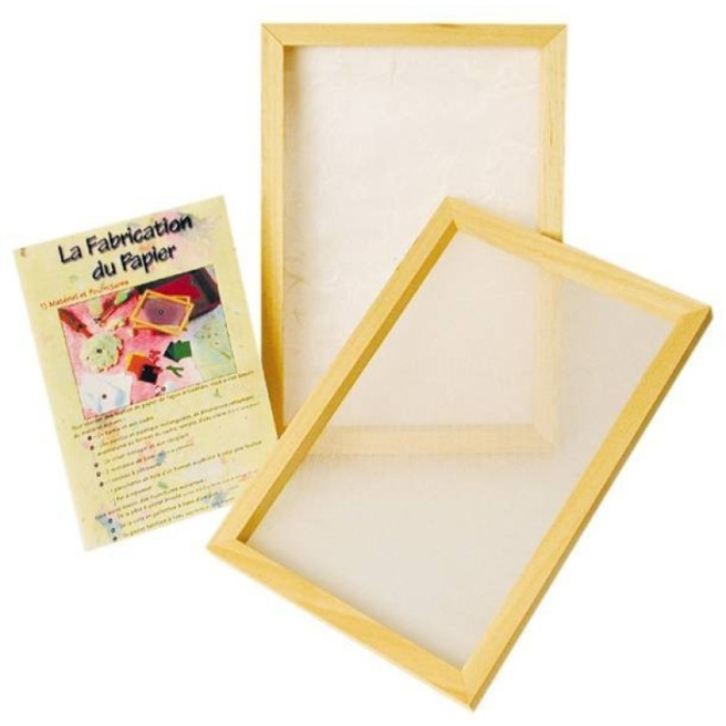 3 Cadres Fabrication Papier En Bois - 12,5x18cm, 19x25cm, 25x34cm - Pour Créer Papier Artisanal Recyclé, Cartes, Projets Créatifs éducatifs
