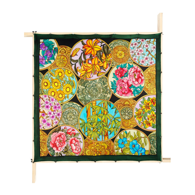 Pré-sertis IDEENGUTTA - Pongé 9 - 90x90cm Pré-sertis IDEENGUTTA - Pongé 9 - 90x90cm