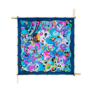 Pré-sertis IDEENGUTTA - Pongé 9 - 90x90cm Pré-sertis IDEENGUTTA - Pongé 9 - 90x90cm