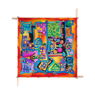 Pré-sertis IDEENGUTTA - Pongé 9 - 90x90cm Pré-sertis IDEENGUTTA - Pongé 9 - 90x90cm