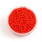 Perle de rocaille rouge mat