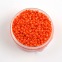 Perle de rocaille orange mat