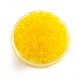 Perle de rocaille jaune transparent