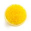 Perle de rocaille jaune transparent