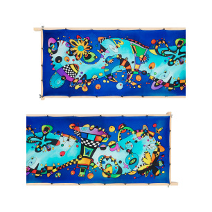 Pré-sertis IDEENGUTTA - Pongé 9 - 180x45 cm Pré-sertis IDEENGUTTA - Pongé 9 - 180x45 cm