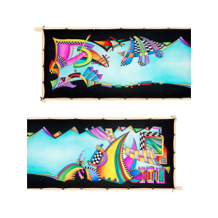 Pré-sertis IDEENGUTTA - Pongé 9 - 180x45 cm Pré-sertis IDEENGUTTA - Pongé 9 - 180x45 cm