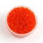 Perle de rocaille orange transparent