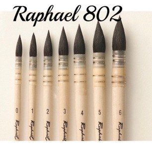 Pinceau monté plume poney - Raphaël Série 802 Pinceau monté plume poney - Raphaël Série 802