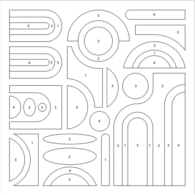 Peinture numéro ABSTRAIT BOHO - Artemio