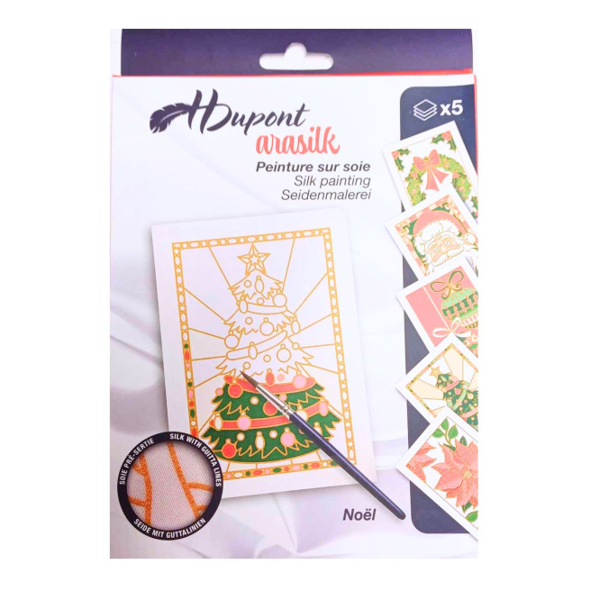 Carte à peindre en soie