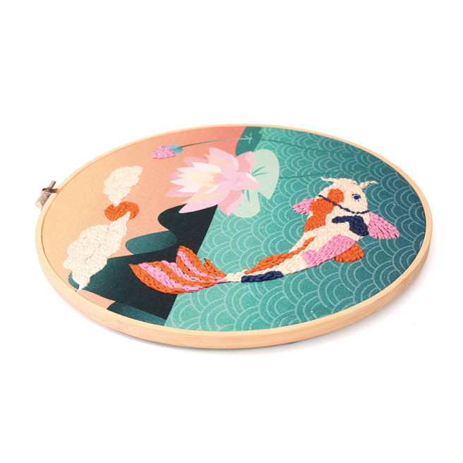 KIT PUNCH NEEDLE CARPE KOI - Graine créative KIT PUNCH NEEDLE CARPE KOI - Graine créative