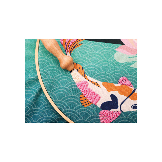 KIT PUNCH NEEDLE CARPE KOI - Graine créative KIT PUNCH NEEDLE CARPE KOI - Graine créative