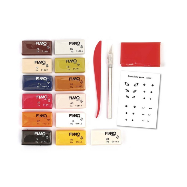 Mallette figurine FIMO 21 pièces Mallette figurine FIMO 21 pièces
