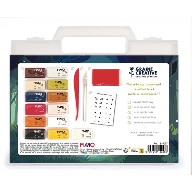 Mallette figurine FIMO 21 pièces Mallette figurine FIMO 21 pièces