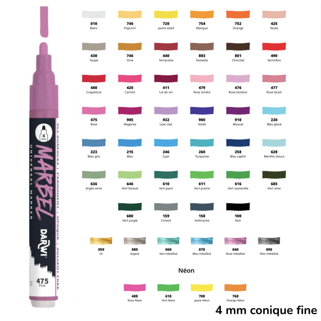 MARBEL Marqueur Universel Acrylique - darwi