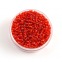 Perle de rocaille transparent rouge