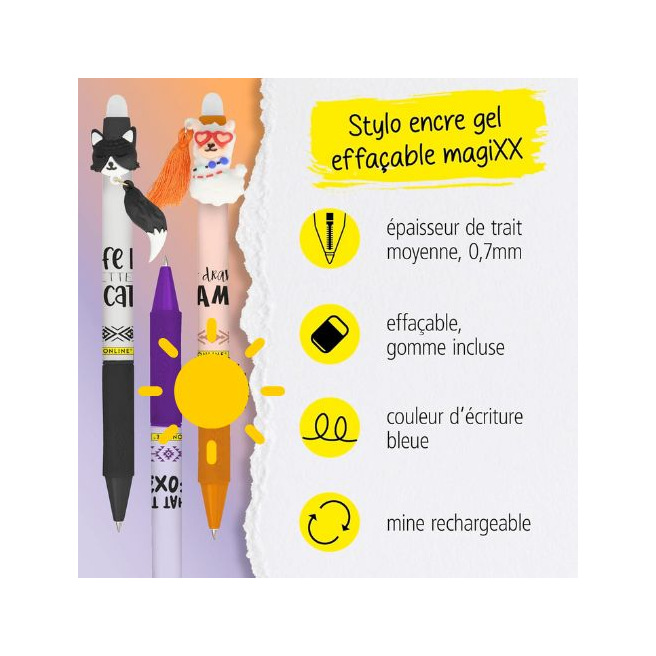 Stylo roller effaçable MagiXX Fun - ONLINE Stylo roller effaçable MagiXX Fun - ONLINE