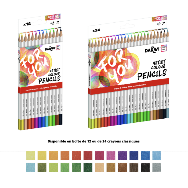 Boîte de crayons de couleur - Darwi For You