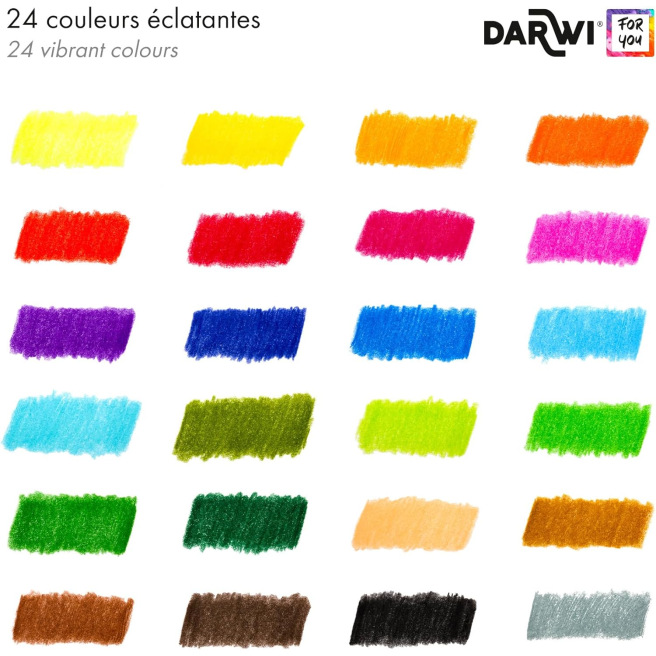 Boîte de crayons de couleur - Darwi For You