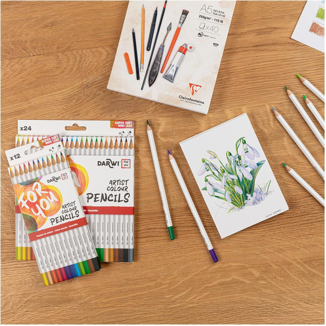 Boîte de crayons de couleur - Darwi For You