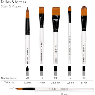 Acrylic Brushes - Darwi for You