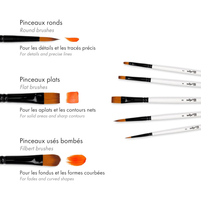Acrylic Brushes - Darwi for You Acrylic Brushes - Darwi for You