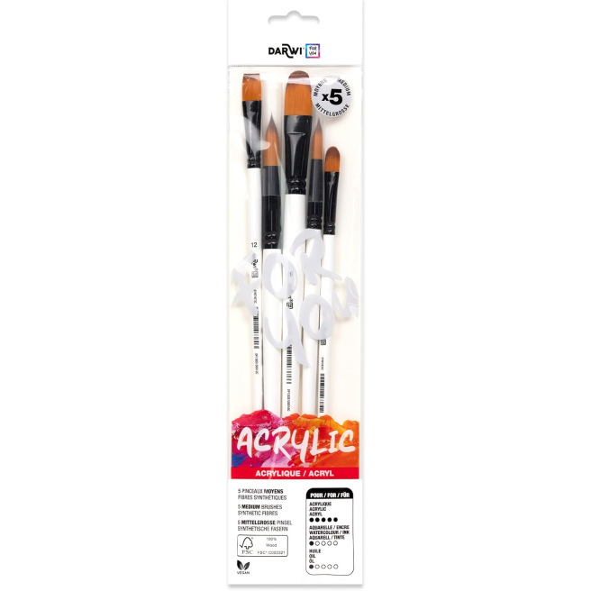 Pinceles acrílicos - Darwi para ti Pinceles acrílicos - Darwi para ti