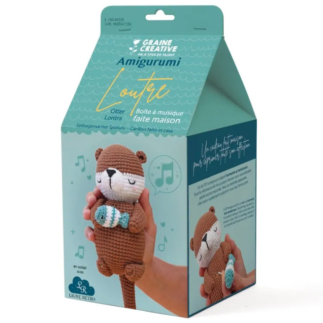 Kit amigurumi loutre musicale - Graine créative