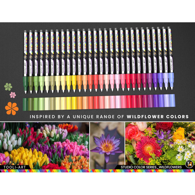 Tooli-art - marqueurs acrylique -  assortiments