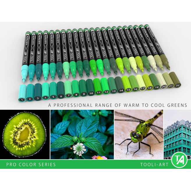 Tooli-art - marqueurs acrylique -  assortiments