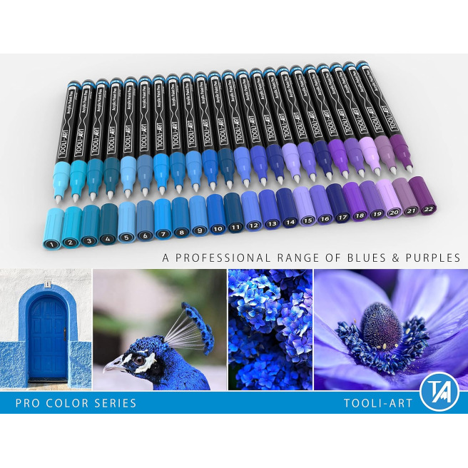 Tooli-art - marqueurs acrylique -  assortiments