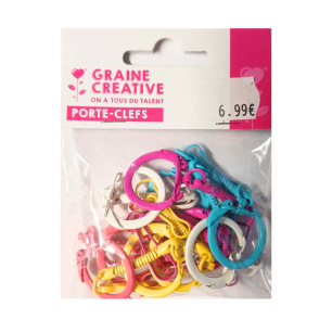 Porte-clefs mousqueton - Graine Créative Porte-clefs mousqueton - Graine Créative