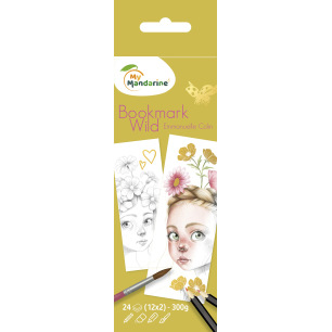 Carnet de coloriage à spirale 20x20 cm - Avenue mandarine