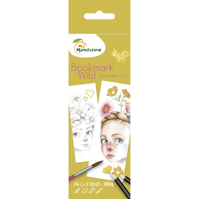 Carnet de coloriage à spirale 20x20 cm - Avenue mandarine