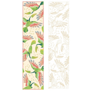 180 x 43 cm - Pongé 9 - Pré-serti