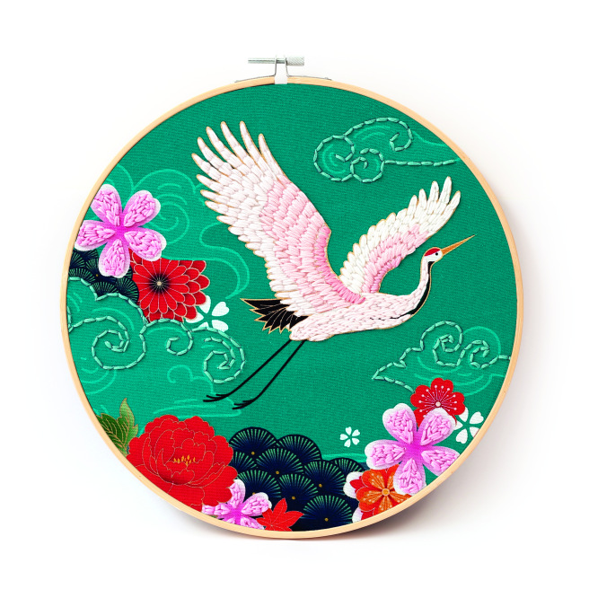 KIT PUNCH NEEDLE CARPE KOI - Graine créative