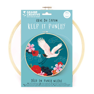 KIT PUNCH NEEDLE CARPE KOI - Graine créative