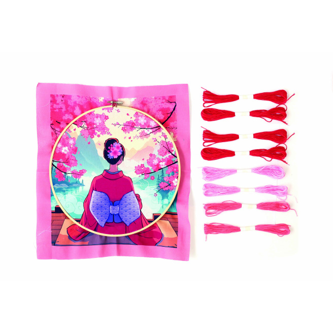 KIT PUNCH NEEDLE CARPE KOI - Graine créative