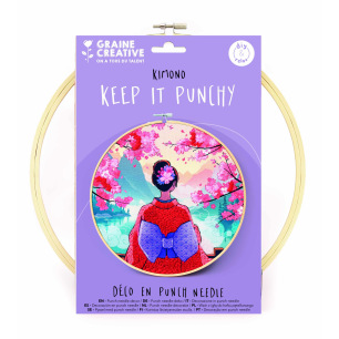 KIT PUNCH NEEDLE CARPE KOI - Graine créative