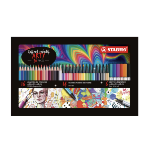 Coffret métal créatif 36 pièces Stabilo Arty