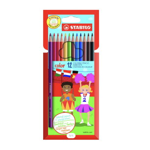 Color - Paquete de 12 lápices de colores Stabilo